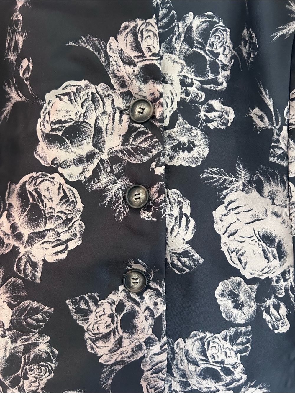 Studio 1886 dressy jacket black with gold roses XL - Picture 3 of 9